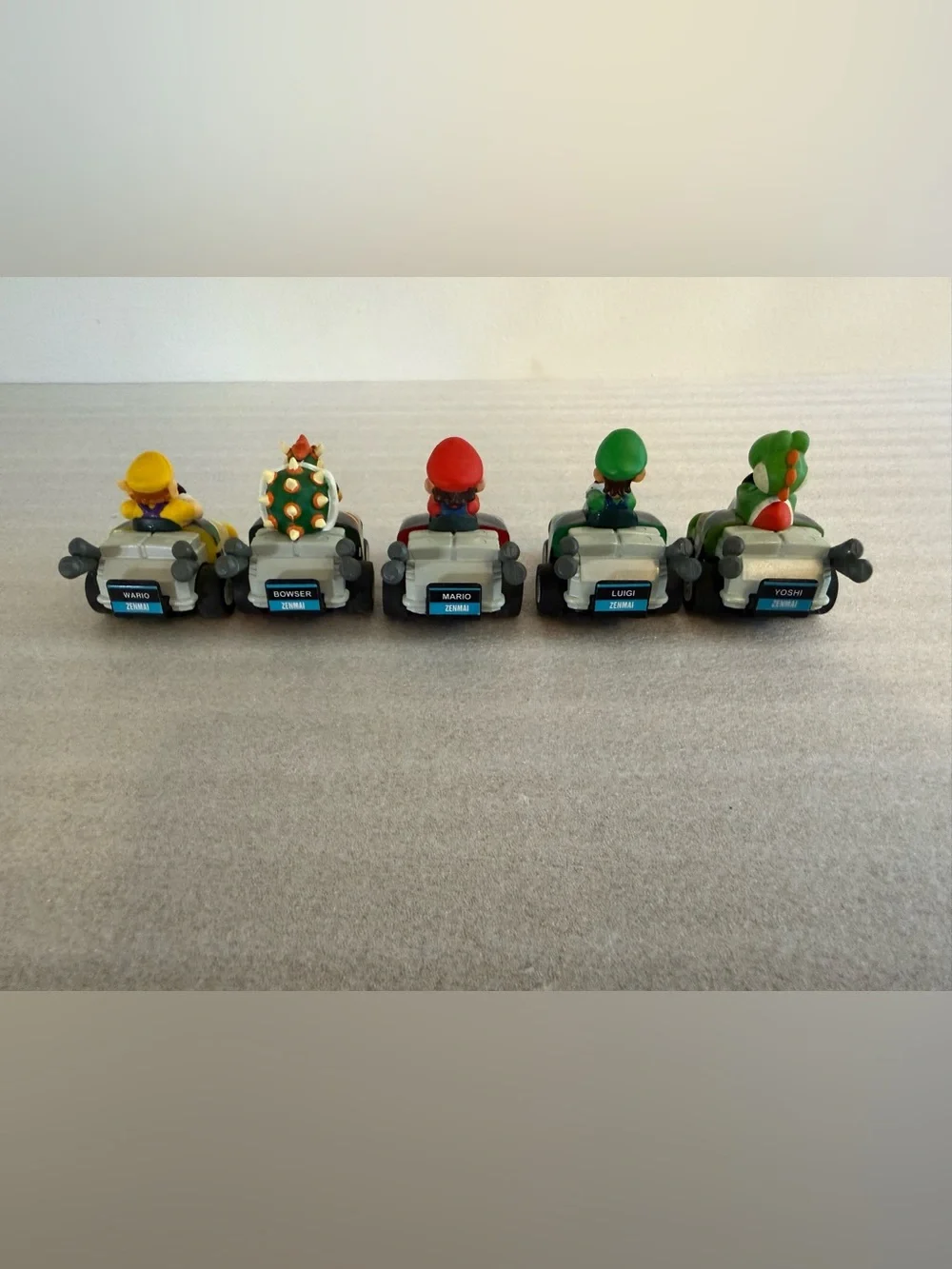 2009 Nintendo Mario Kart Mini Pull-back Racers Set of 5